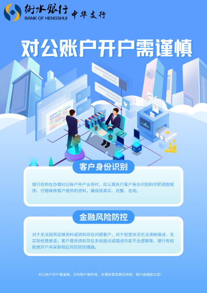 衡水银行金融消费风险提示海报之一（中华）